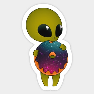 Alien donuts Sticker